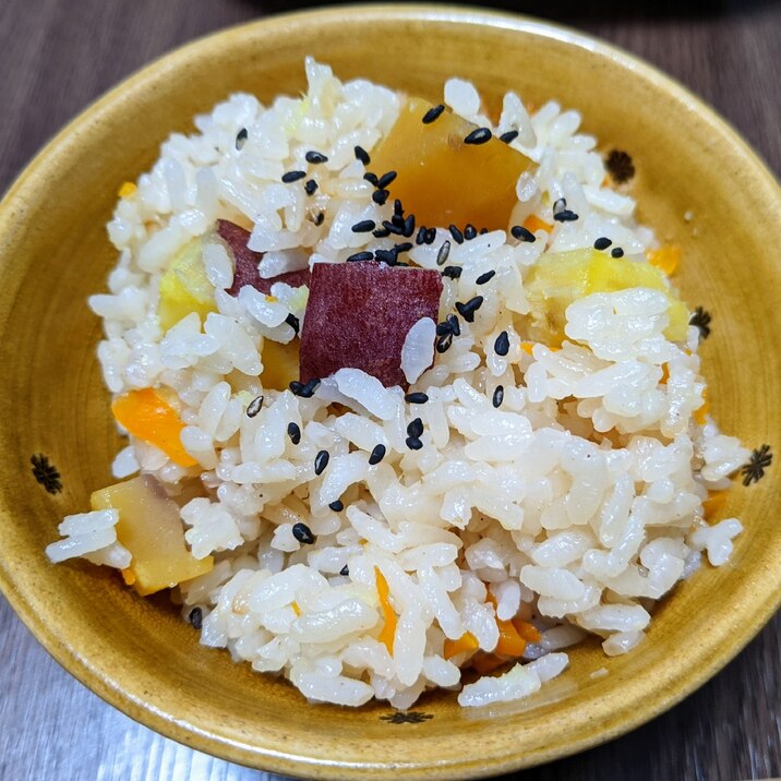 さつまいもと栗の炊き込みご飯